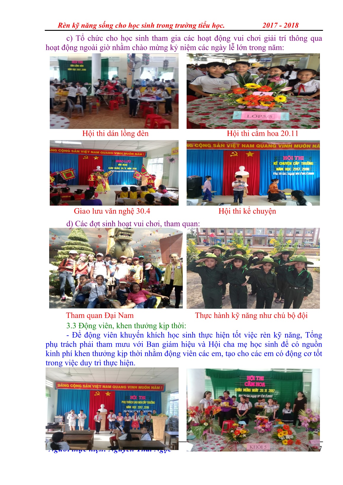 Sáng kiến kinh nghiệm Rèn kỹ năng sống cho học sinh trong trường tiểu học trang 7 Sáng kiến kinh nghiệm Rèn kỹ năng sống cho học sinh trong trường tiểu học trang 7