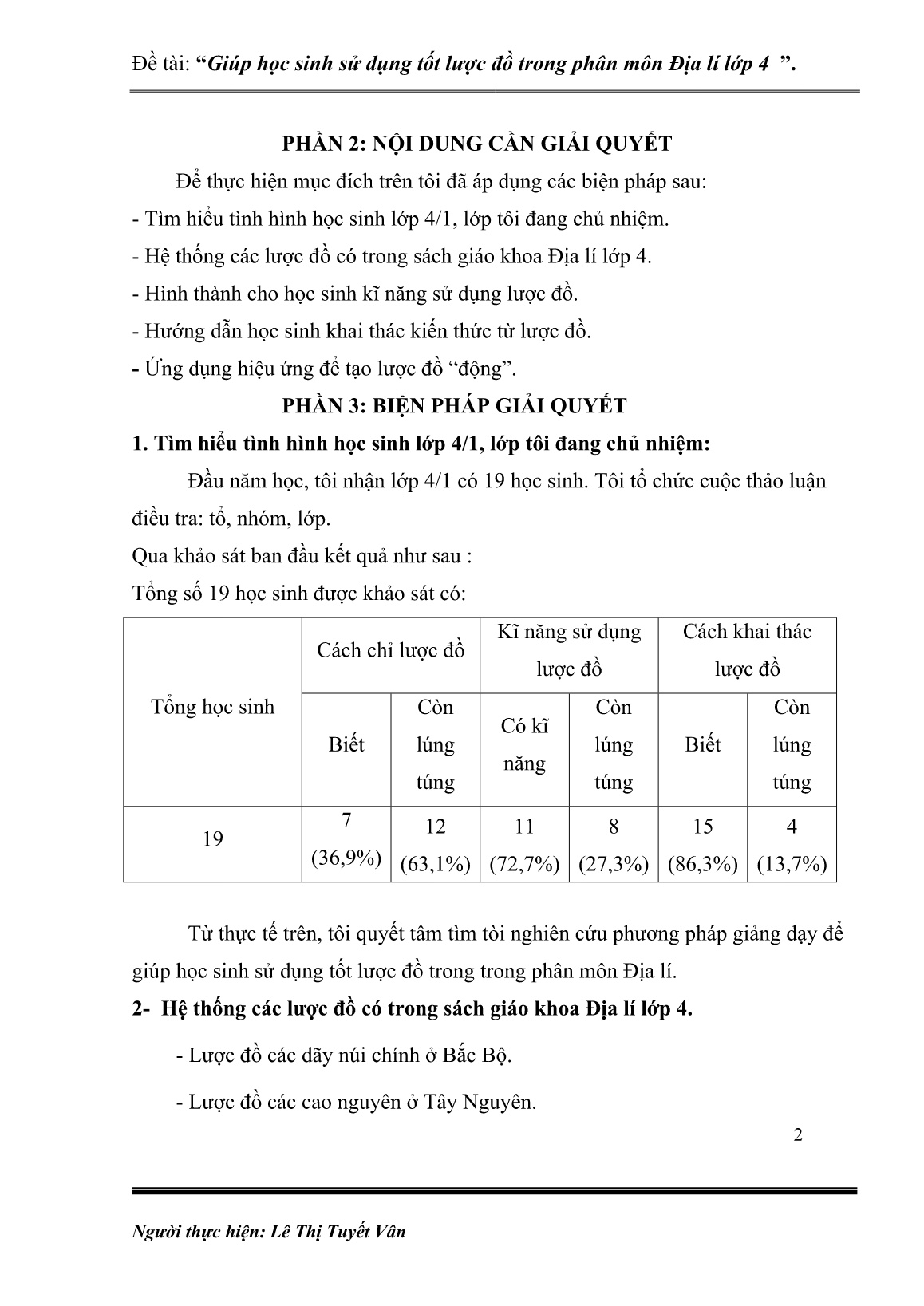 Sáng kiến kinh nghiệm Giúp học sinh sử dụng tốt lược đồ trong phân môn Địa lí Lớp 4 trang 2 Sáng kiến kinh nghiệm Giúp học sinh sử dụng tốt lược đồ trong phân môn Địa lí Lớp 4 trang 2