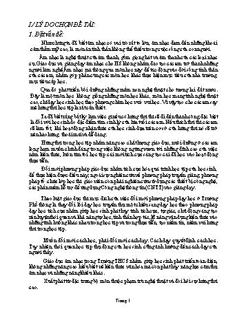 Sáng kiến kinh nghiệm Ứng dụng công nghệ thông tin vào giảng dạy Âm nhạc 8