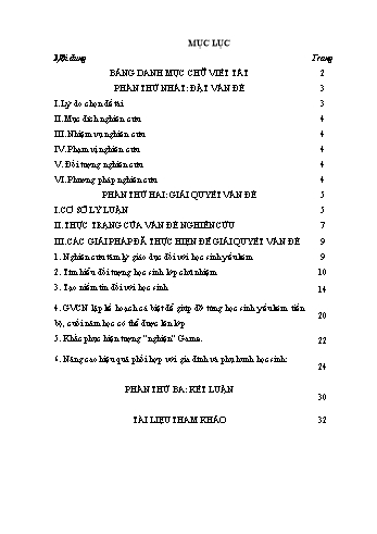 SKKN Một số biện pháp giảm thiểu tỷ lệ học sinh yếu kém, xây dựng chất lượng lớp chủ nhiệm 10A5 ở trường THPT Số 2 Văn Bàn