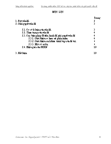 SKKN Sử dụng phần mềm The Geometer’s Sketchpad (GSP) hỗ trợ dạy học phát hiện và giải quyết vấn đề